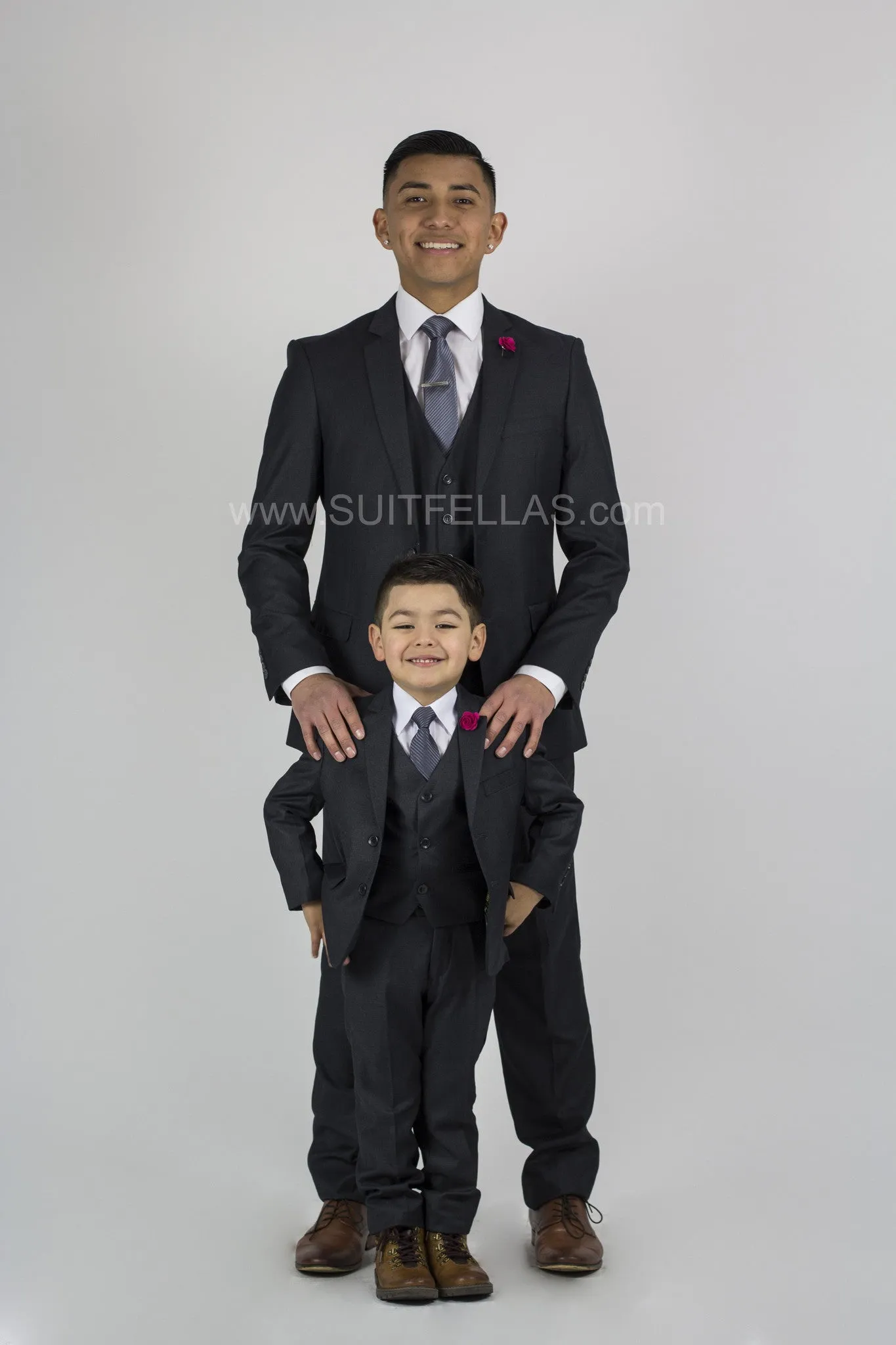 5 piece HUSKY Kid's Suit Charcoal HUSKY-4030