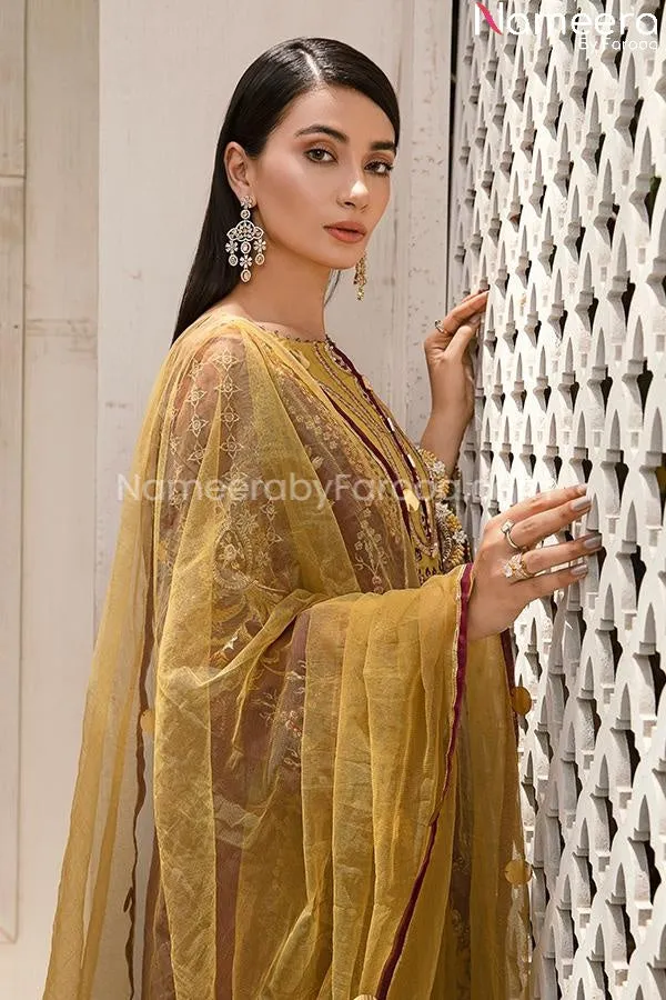 Agha Noor Pakistani Party Wear in Plum Color #PF63