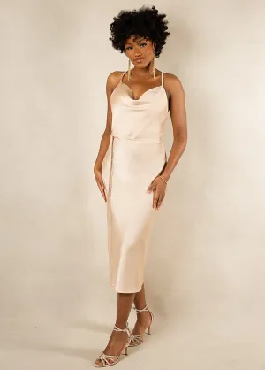 Amanda Bridesmaid Dress in Champagne