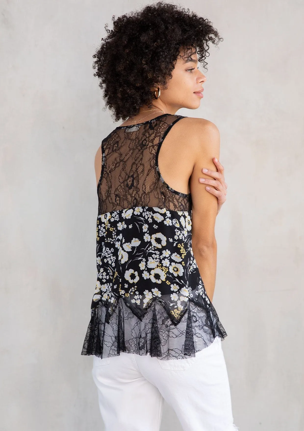 Amber Lace Tank Top