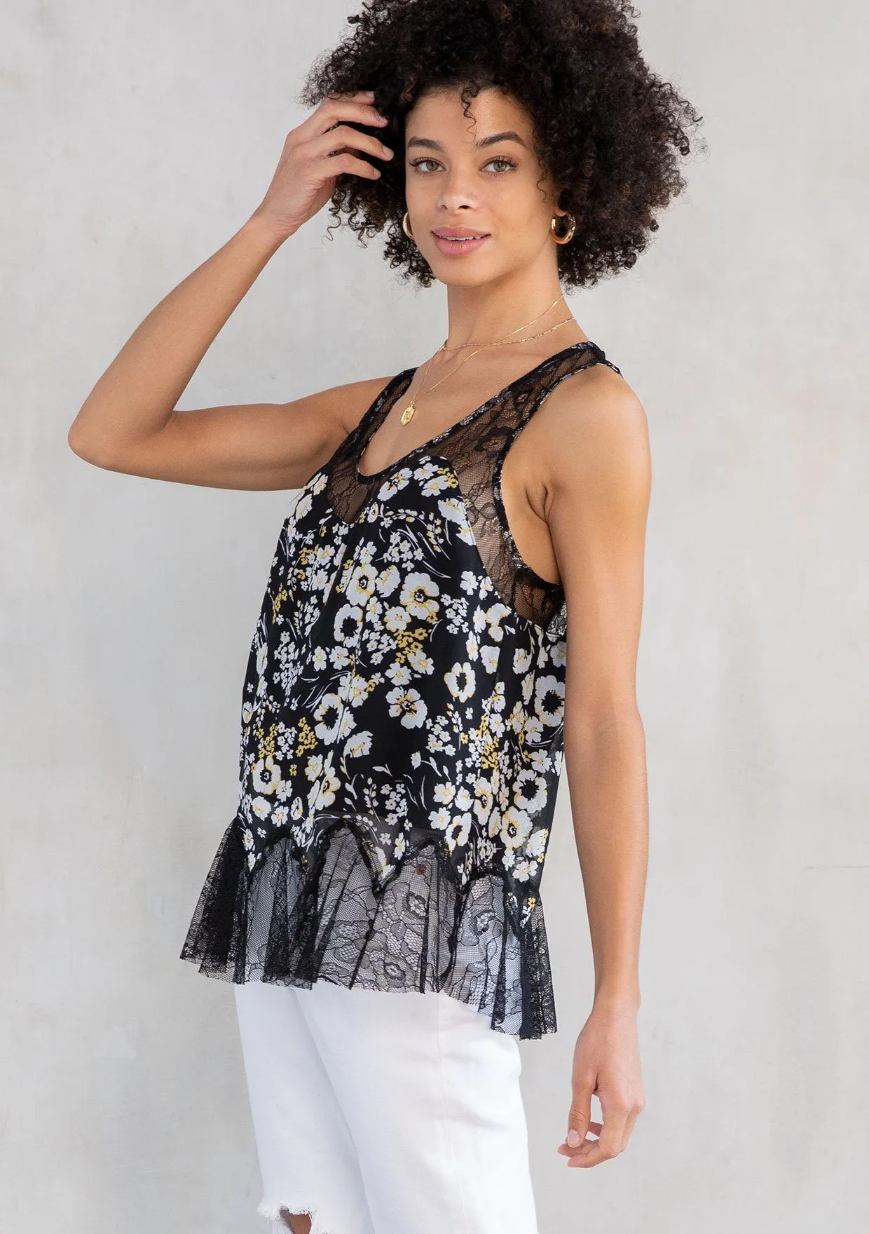 Amber Lace Tank Top