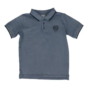 Analogie Logo Polo Short Sleeve - Denim Blue