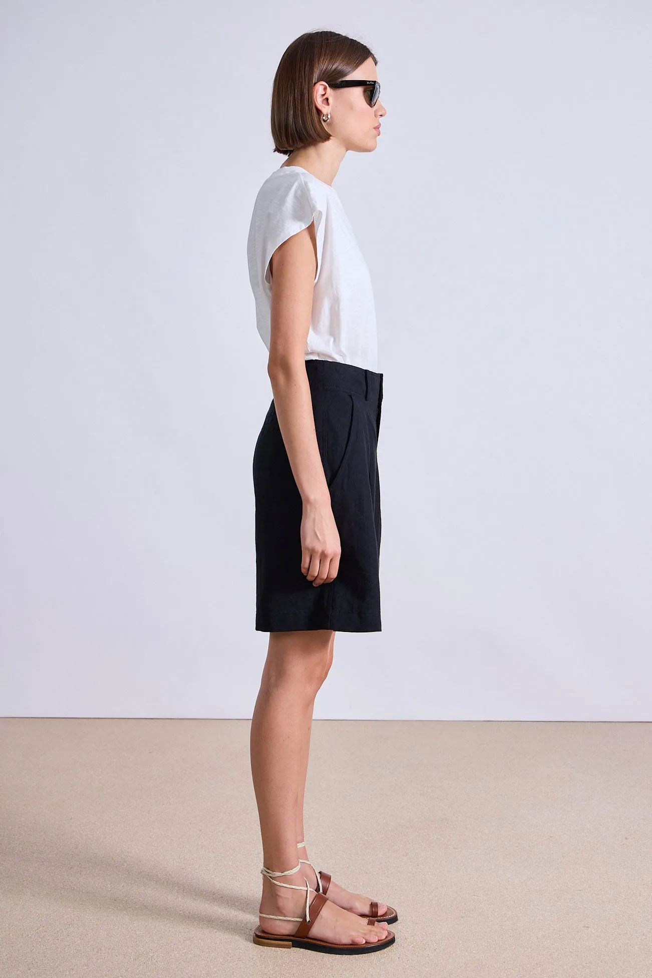Bari Midi Short in Black
