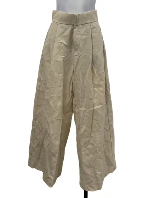 Beige Pleated Pants