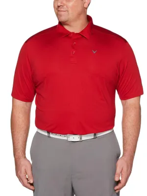 Big & Tall Cooling Micro Hex Polo with Chevron