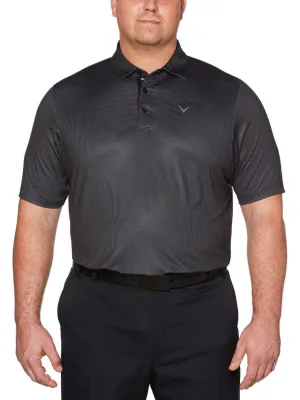 Big & Tall Printed Gingham Swing Tech™ Polo