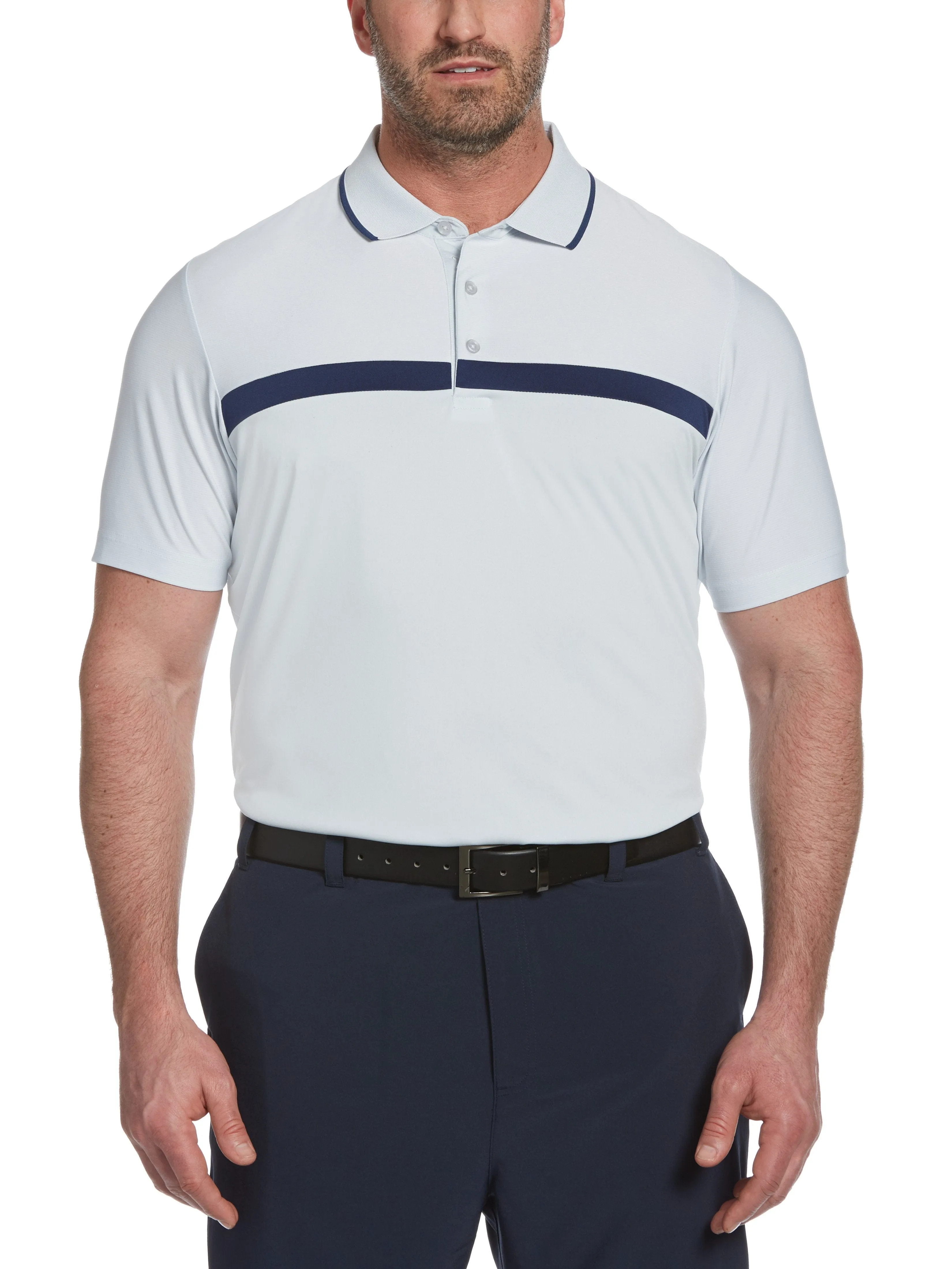 Big & Tall Swing Tech™ Fineline Essential Polo
