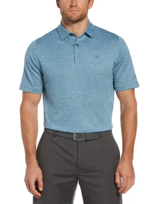 Big & Tall Ventilated Heather Jacquard Golf Polo