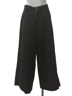 Black Double Button Pants YHF