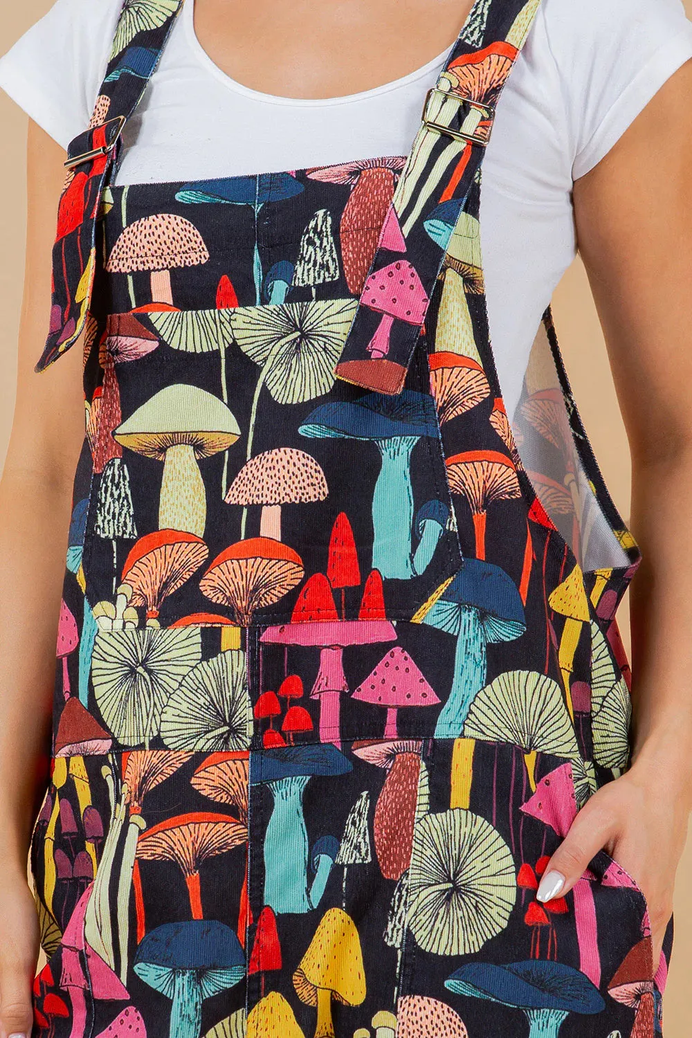 Black Mushroom Overalls