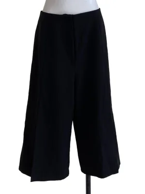 Black Plain Culottes Pants