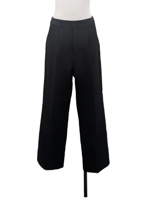Black Pleated Lined Pants