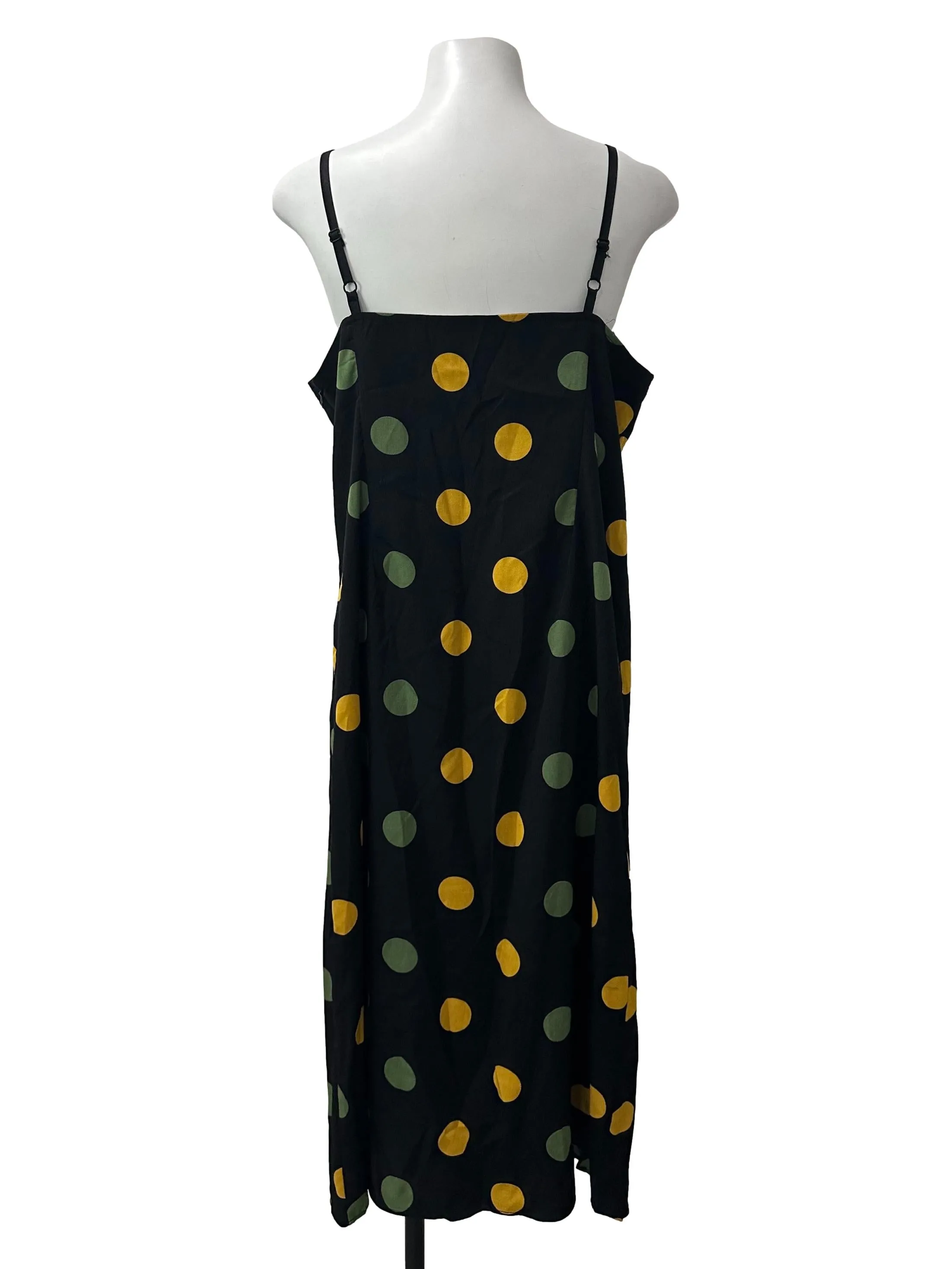 Black V Neck Cami Dress