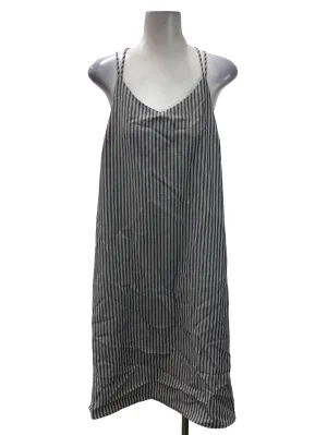 Blue And White Striped Midi Cami Dress