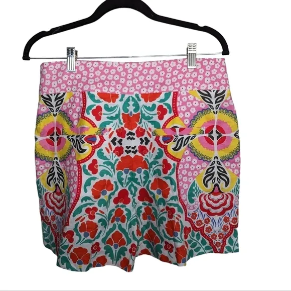 Boden Georgia linen shorts in multi passion bloom sz 8 NWT