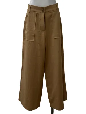 Brown Double Button Pants YHF