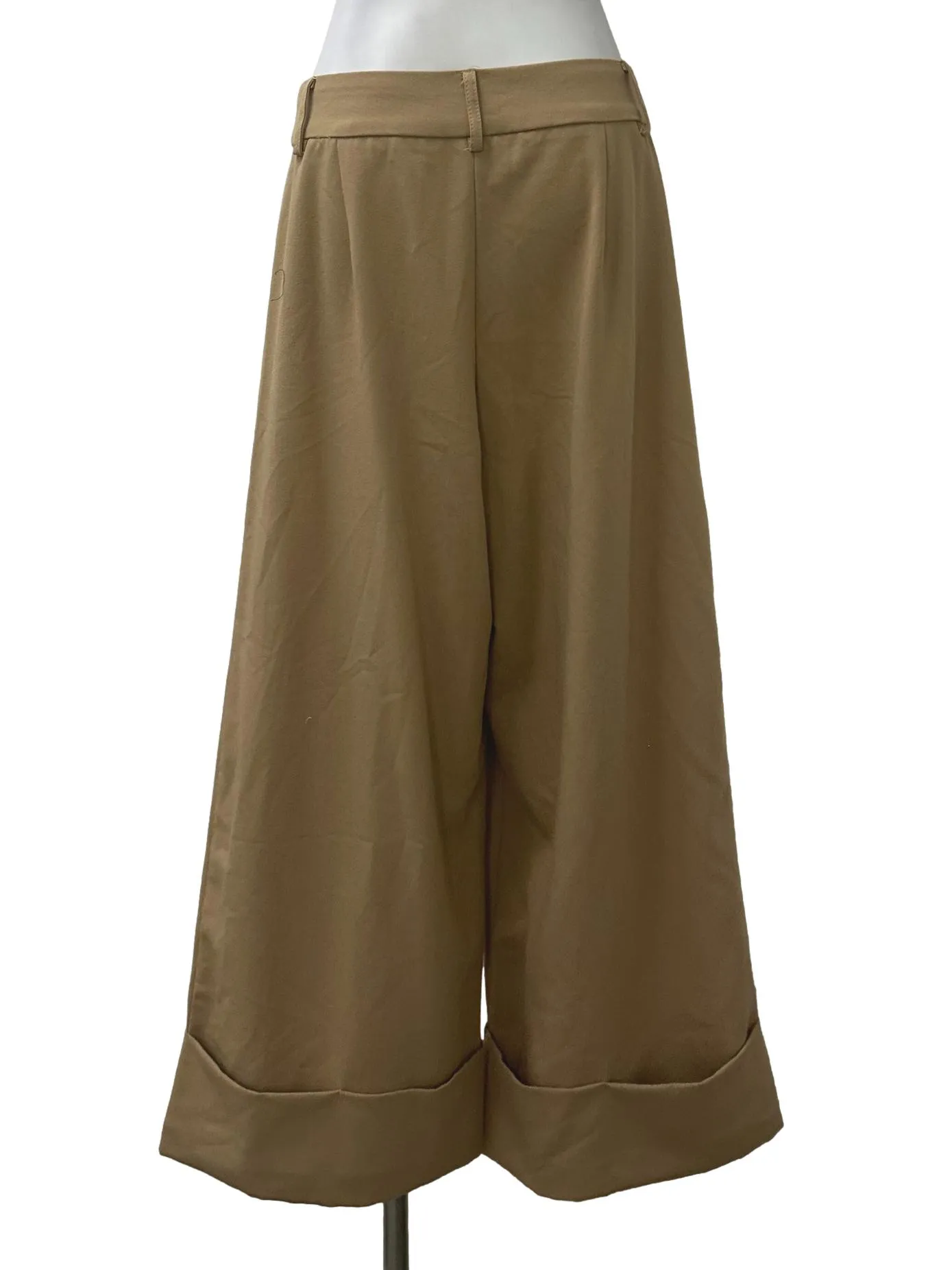 Brown Double Button Pants
