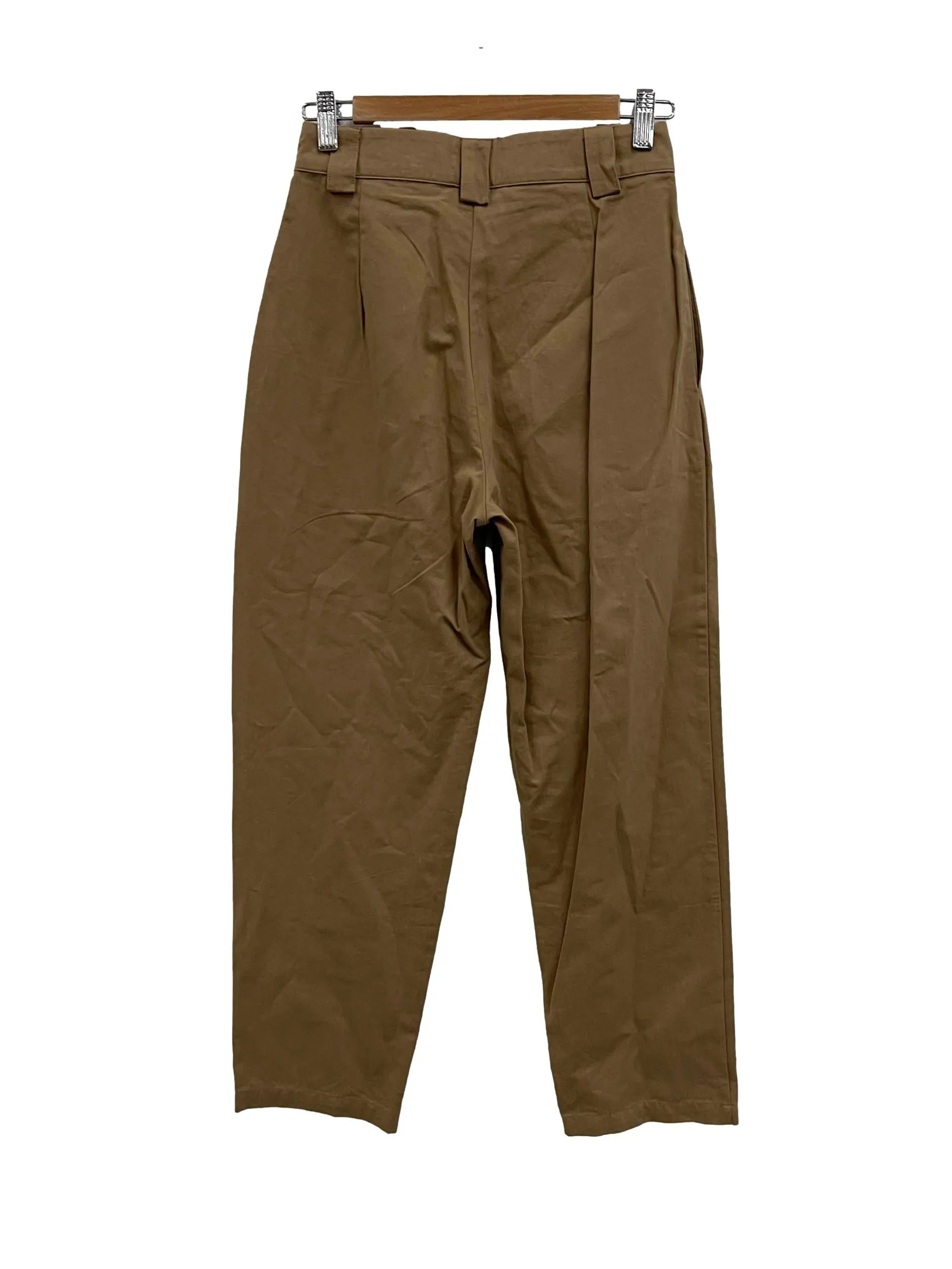 Brown Pleated Trousers