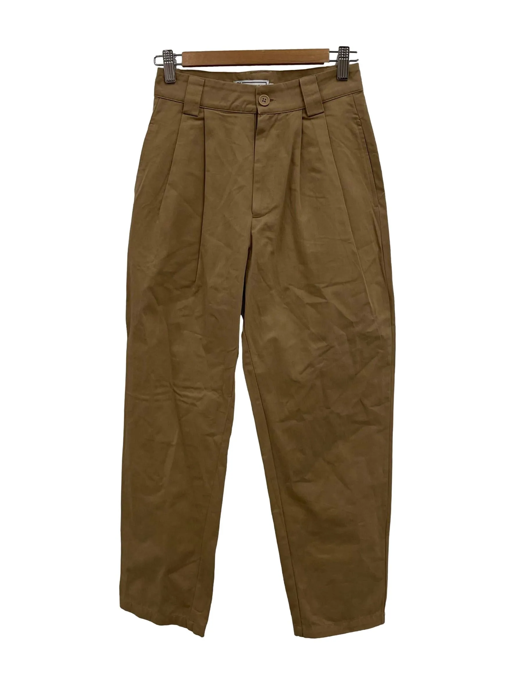 Brown Pleated Trousers
