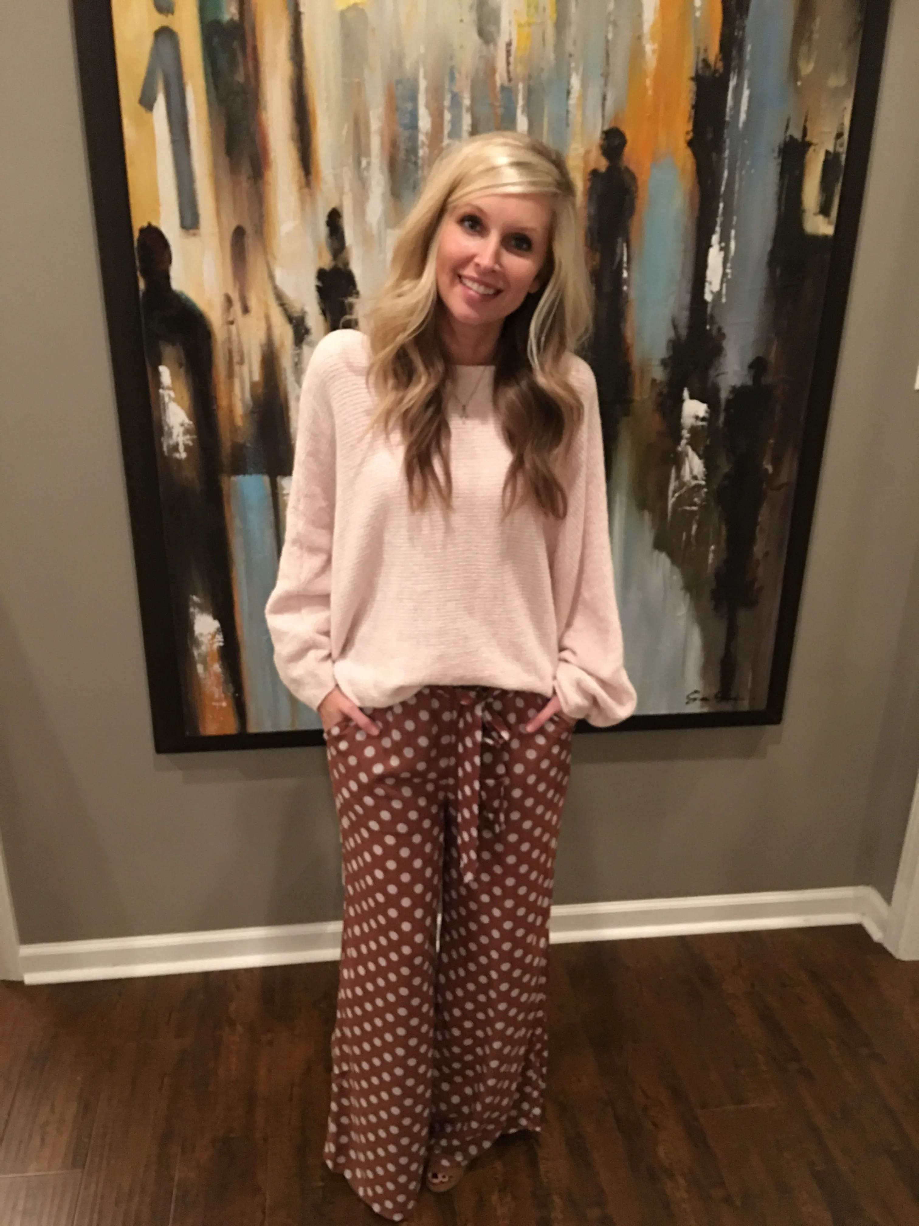 Brown Polka Dot Pants