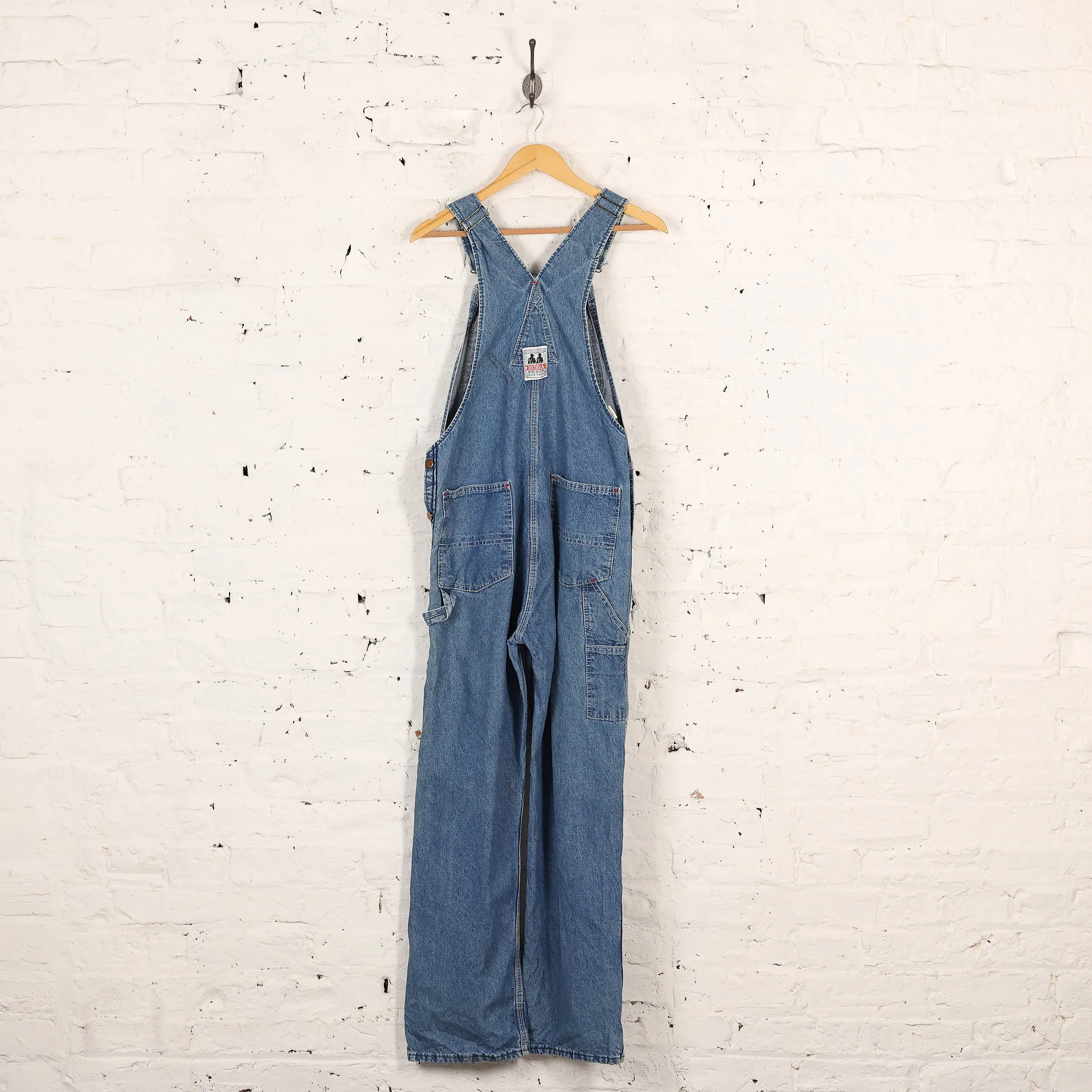 Bubba Brand Full Length Dungarees Overalls - Blue - S