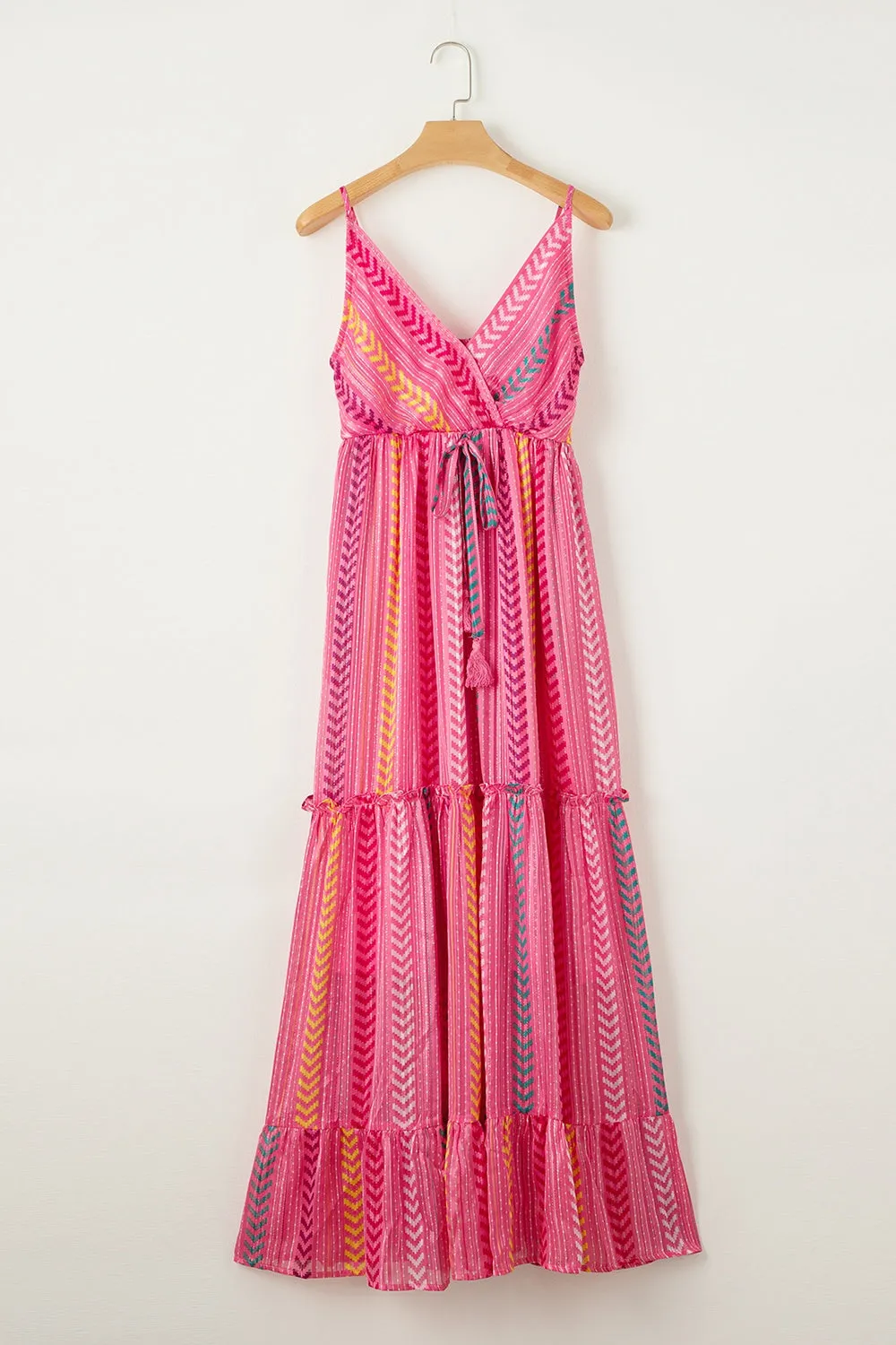 Carina Printed Surplice Maxi Cami Dress