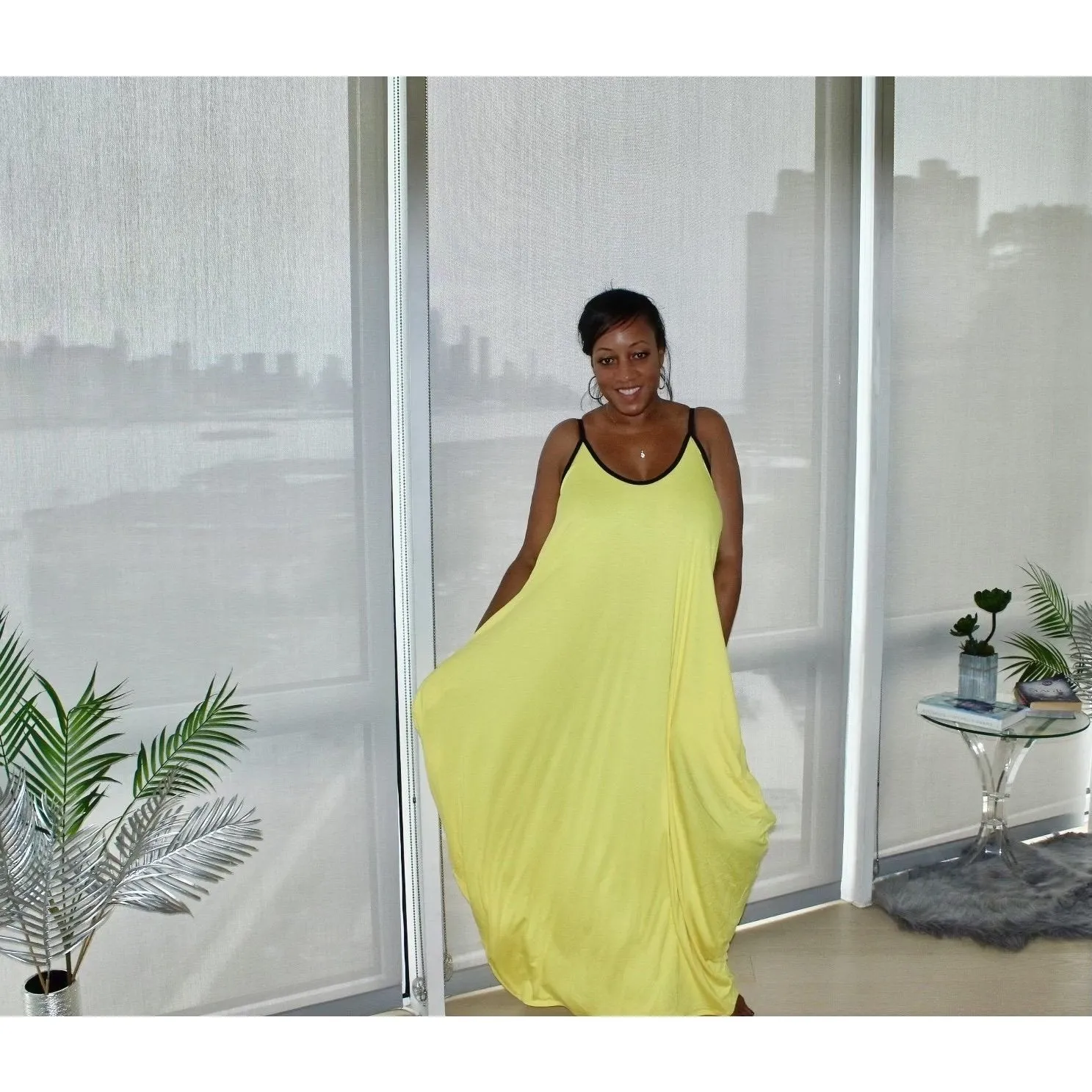 Cascade Tank Maxi Dress