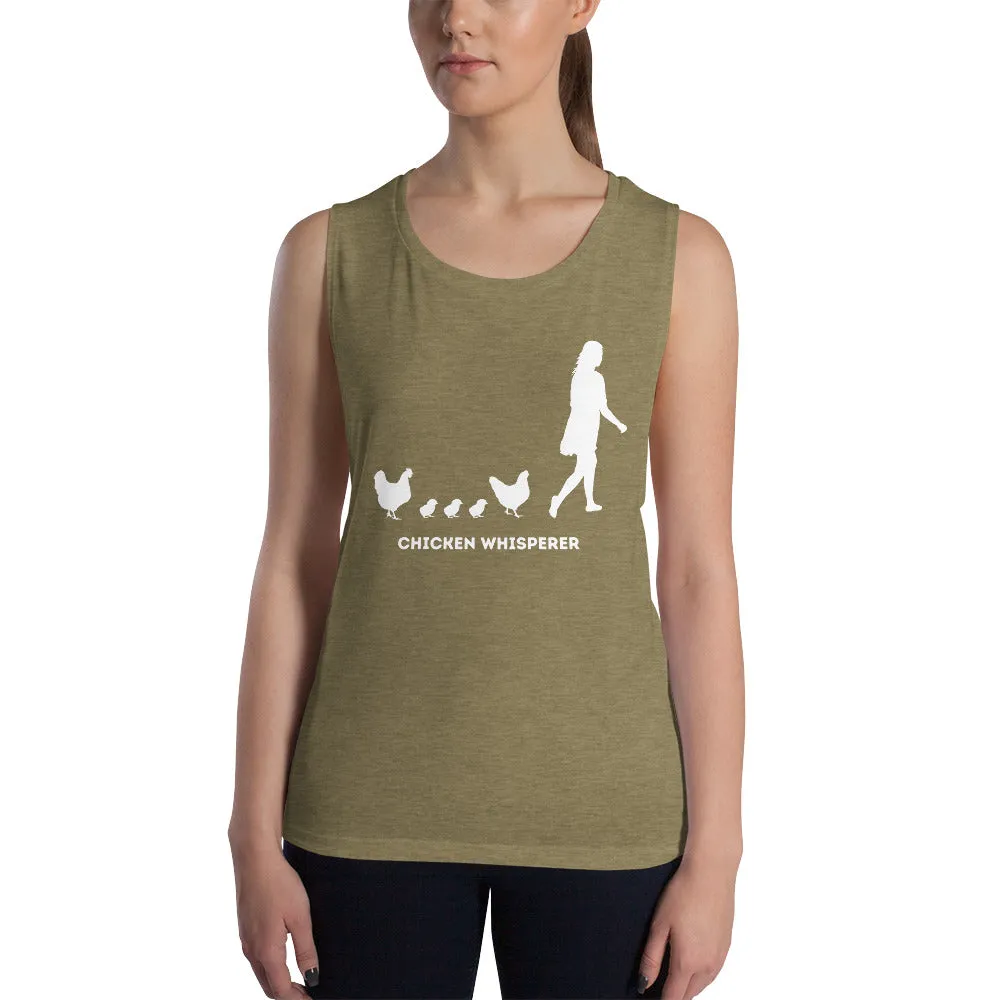 Chicken Whisperer Ladies’ Muscle Tank