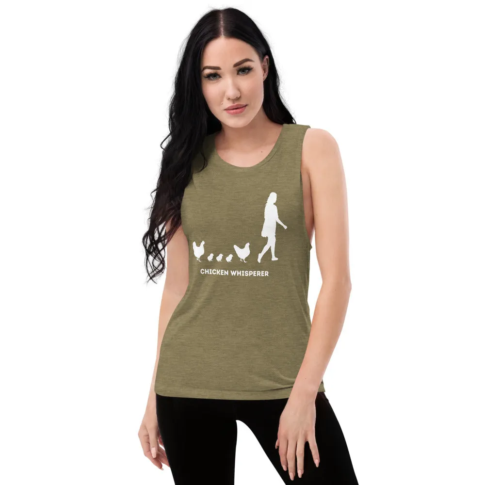 Chicken Whisperer Ladies’ Muscle Tank