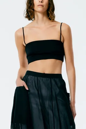 Compact Ultra Stretch Knit Bralette in Black