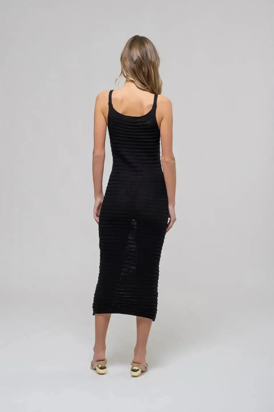 CROCHET CAMI MIDI DRESS