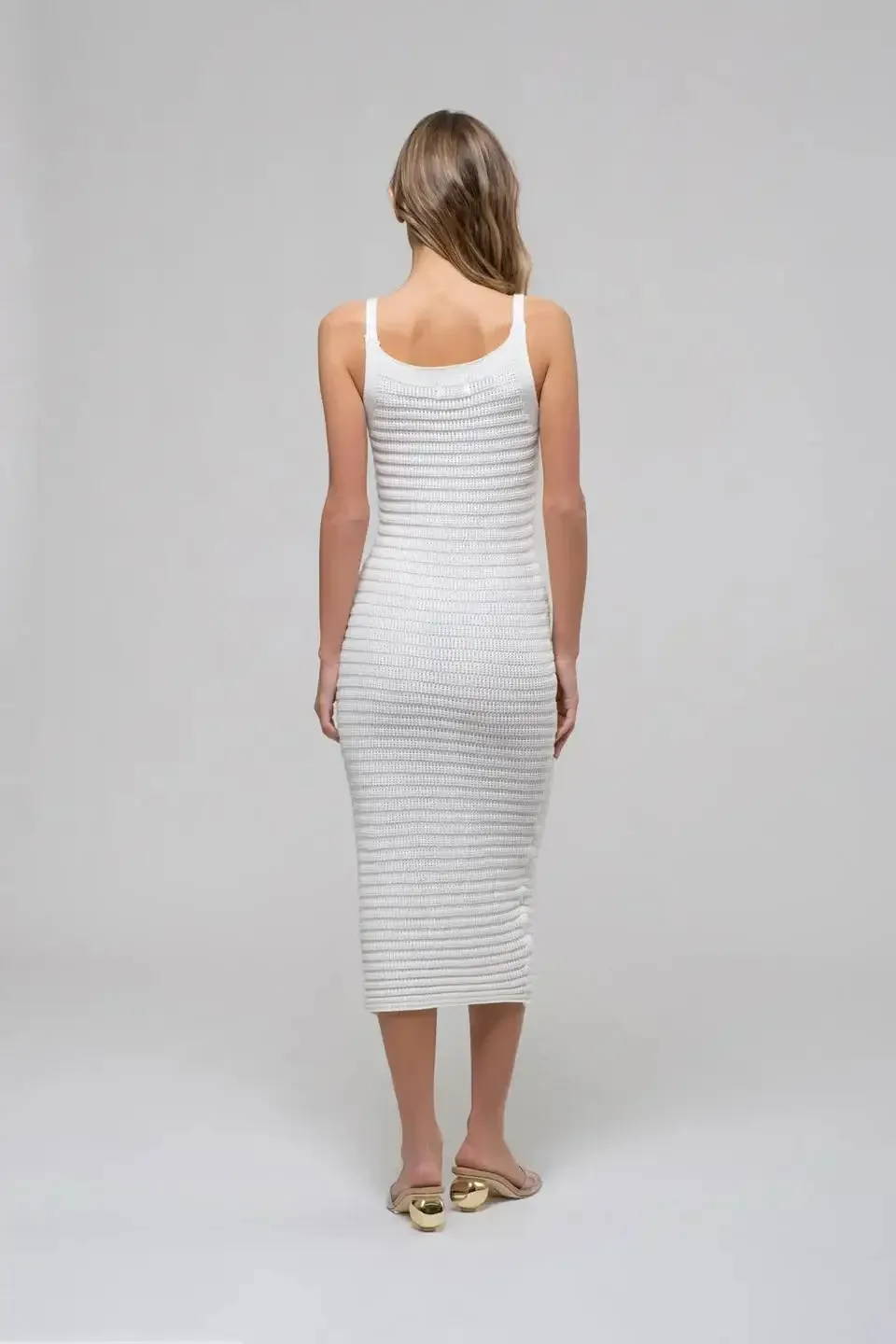CROCHET CAMI MIDI DRESS