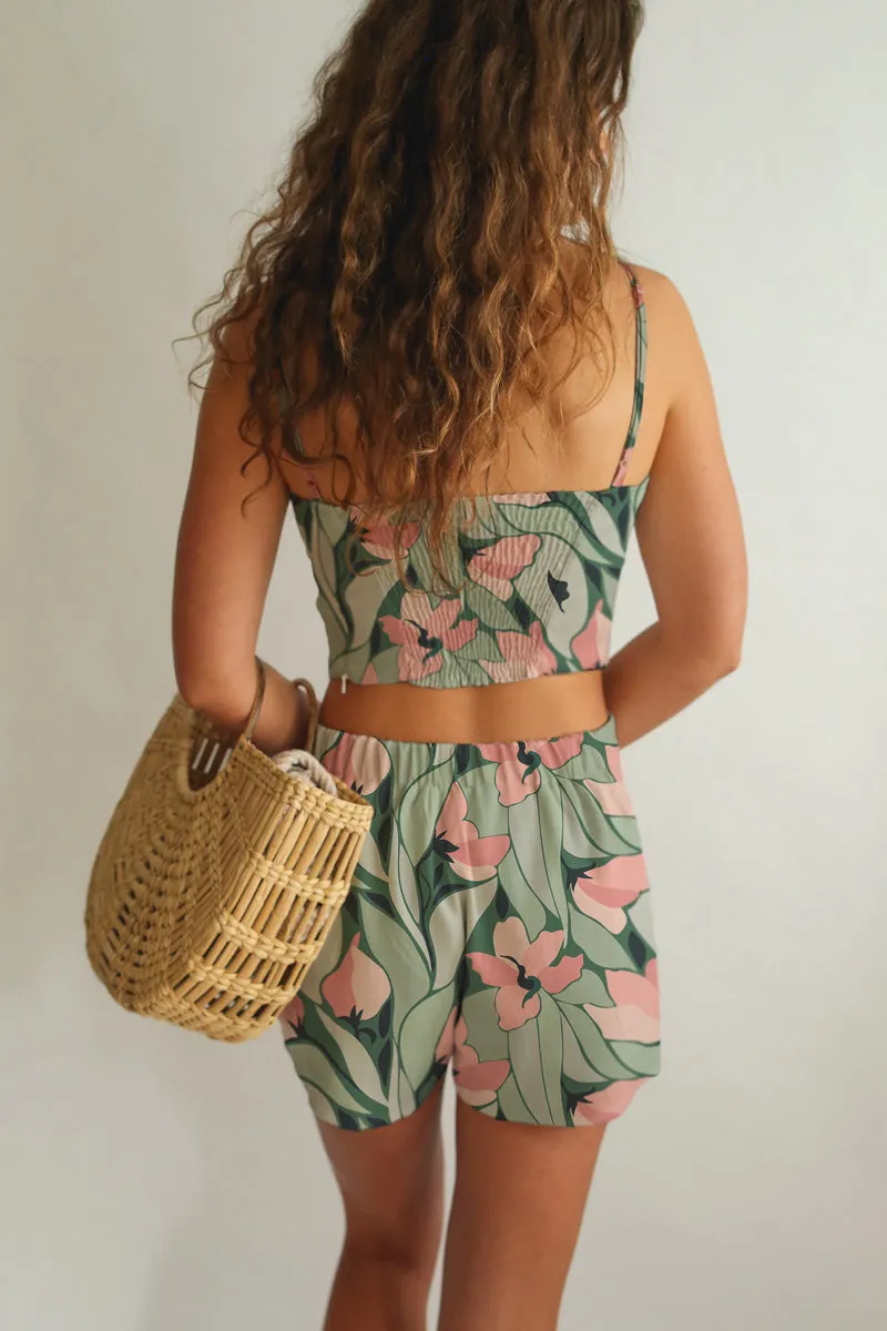 Crop Top and Shorts Set