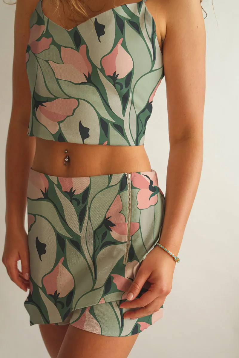 Crop Top and Shorts Set