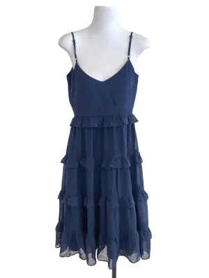 Dark Blue Ruffle Cami Dress LB