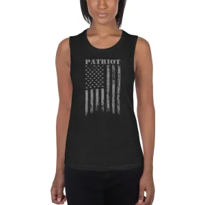 Distressed Flag Ladies’ Muscle Tank