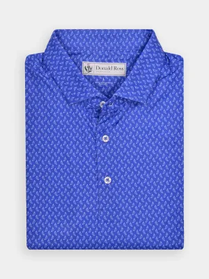 Donald Ross Mens Classic Fit SARASOTA Polo - COBALT