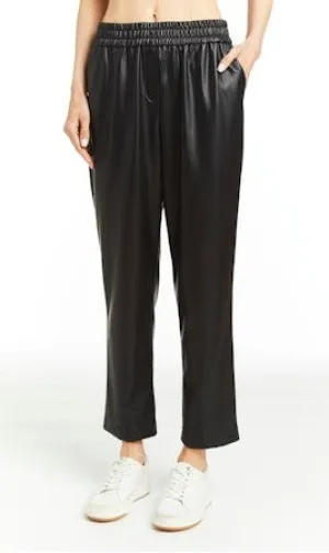 Drew Beckham Vegan Leather Pants - Black