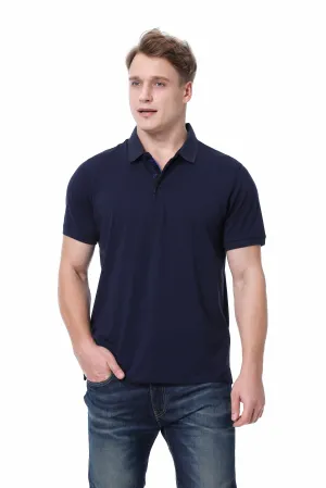 Duchamp Short Sleeve Navy Polo