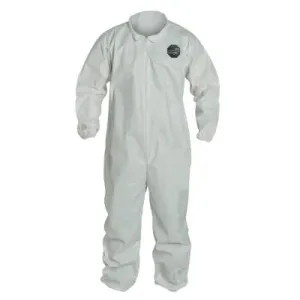 DuPont™ ProShield NexGen Coveralls with Elastic Wrists and Ankles, White, Large, NG125S-L