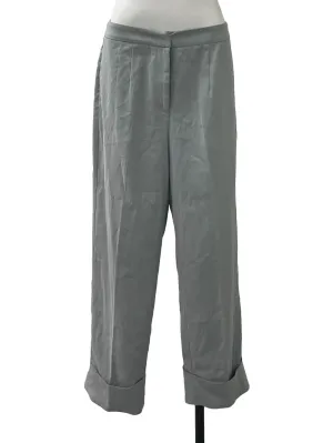 Dusty Blue Pleated Straight Pants LB