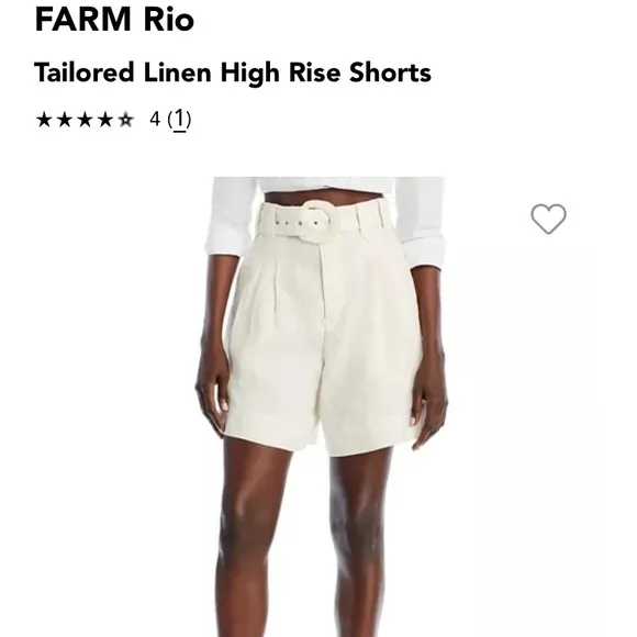 Farm rio linen shorts