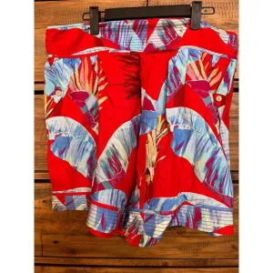 FARM RIO Sweet Jungle Red Shorts in Ananas Red Print Sz L NWT