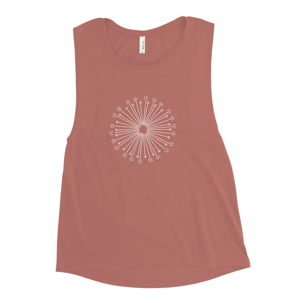 Flower Burst Ladies’ Muscle Tank