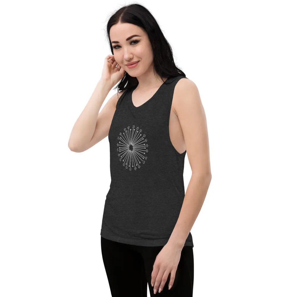 Flower Burst Ladies’ Muscle Tank