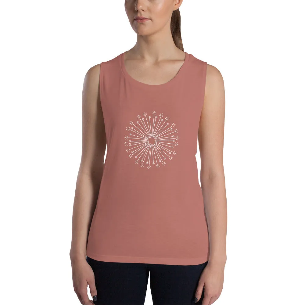 Flower Burst Ladies’ Muscle Tank