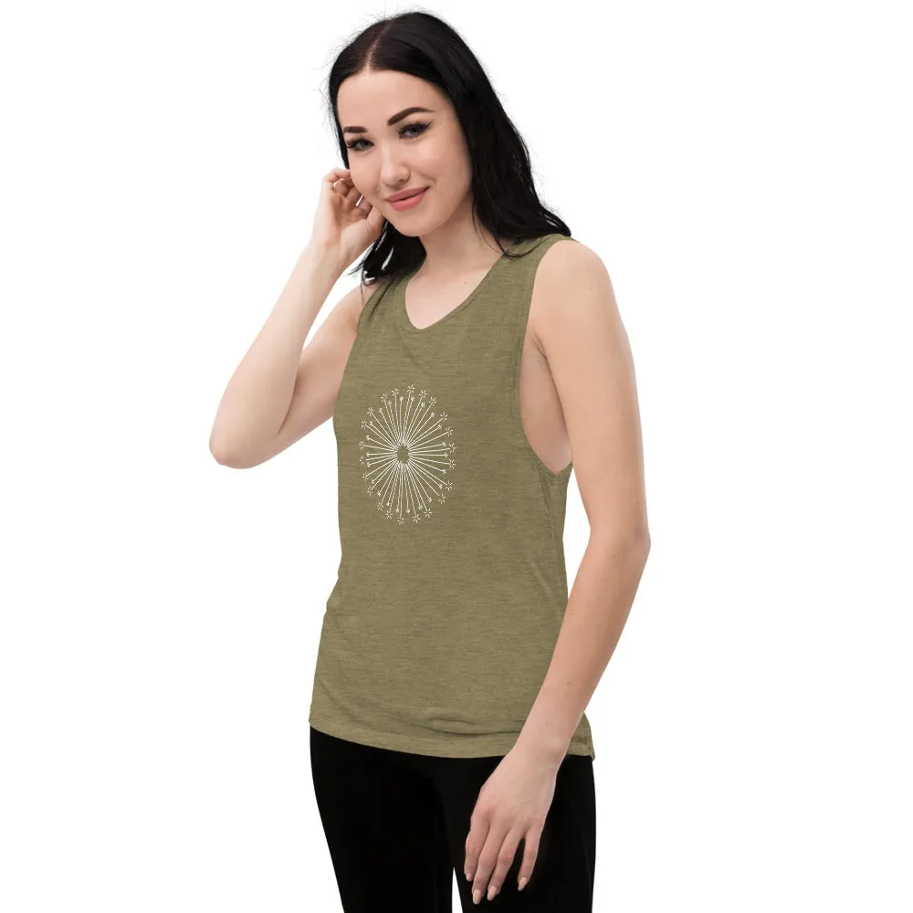 Flower Burst Ladies’ Muscle Tank