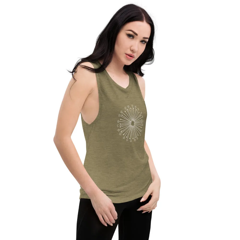 Flower Burst Ladies’ Muscle Tank
