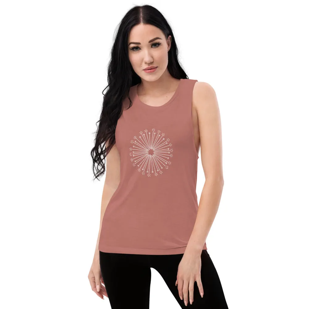 Flower Burst Ladies’ Muscle Tank