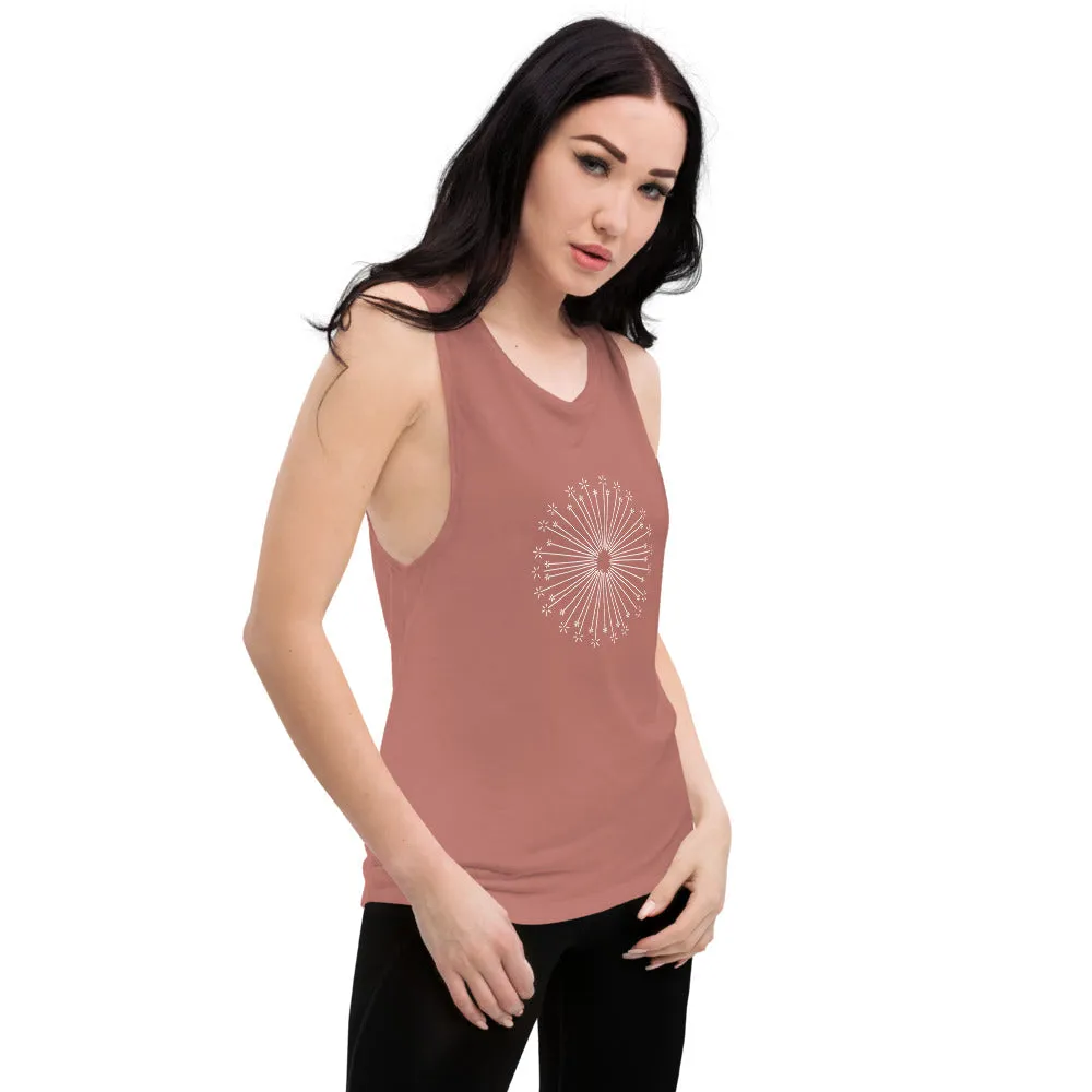 Flower Burst Ladies’ Muscle Tank